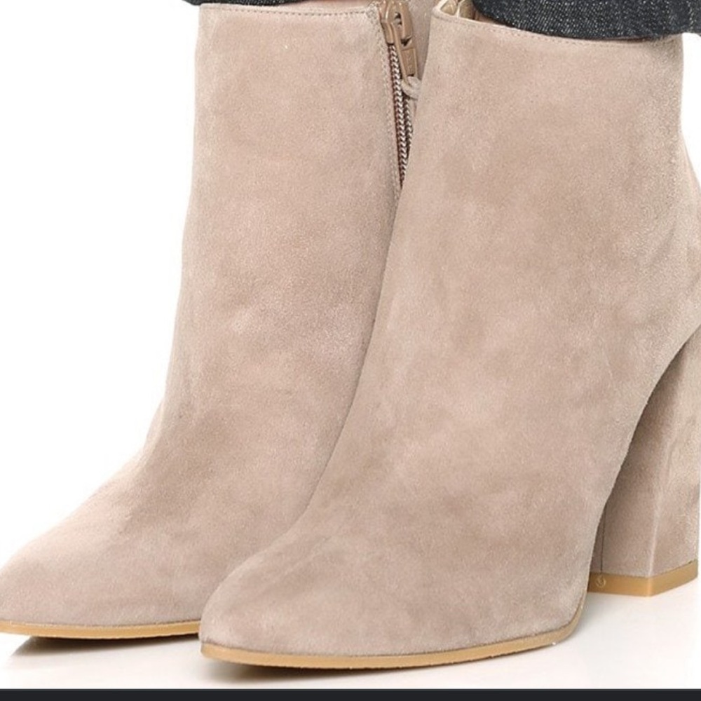 Stuart Weitzman Grandiose Suede Ankle Bootie